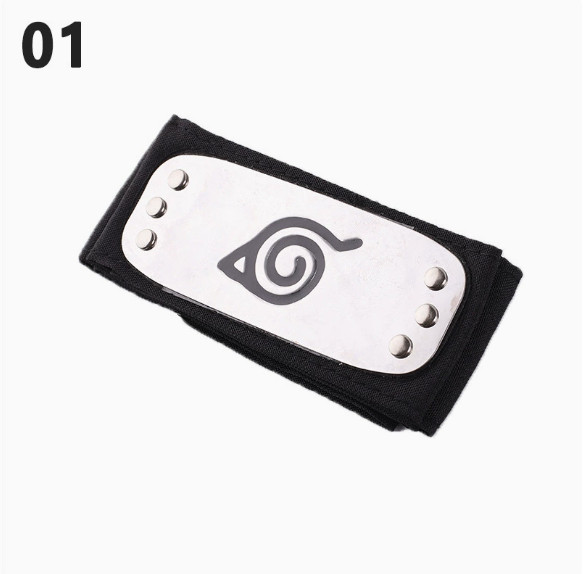 Naruto Hidden Leaf Village Headband Konoha Cosplay Metal Plate Band Naruto Hidden Leaf Village Headband Konoha Cosplay Metal Plate Band