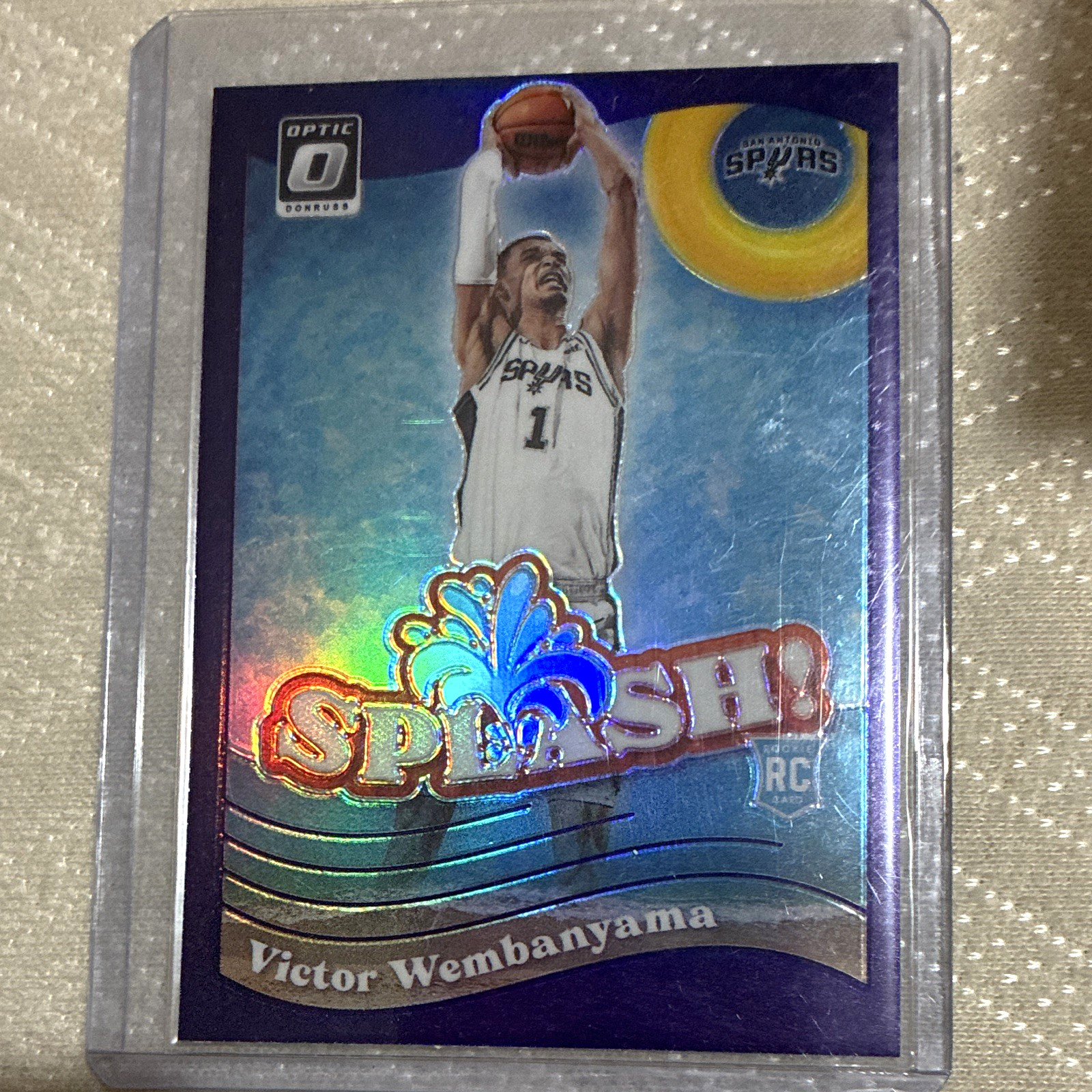 Panini 2023-24 Donruss Optic Splash #6 Victor Wembanyama Rookie Insert Spurs Panini 2023-24 Donruss Optic Splash #6 Victor Wembanyama Rookie Insert Spurs