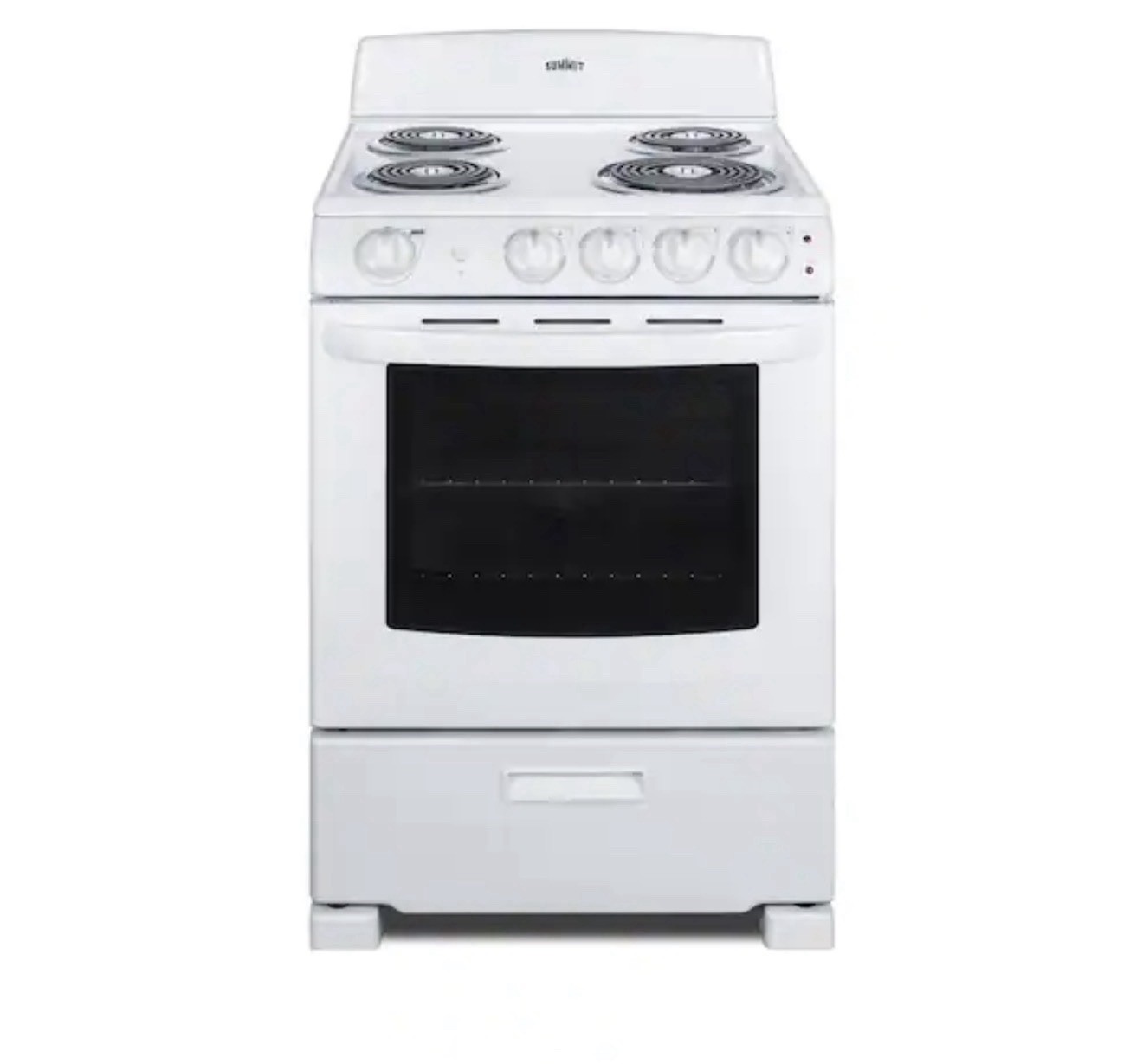 Summit Electric Range RE2411W 24 in 2.9cu ft White 4 Burners PICK UP ,PHOENIX AZ