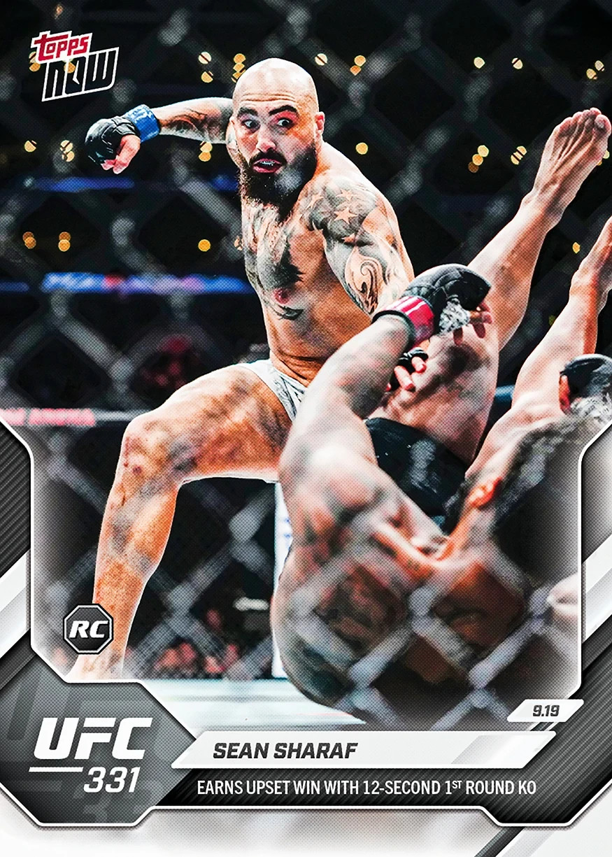 2026 Topps Now UFC #34 Sean Sharaf RC Gable Steveson UFC 331 PRESALE 2026 Topps Now UFC #34 Sean Sharaf RC Gable Steveson UFC 331 PRESALE