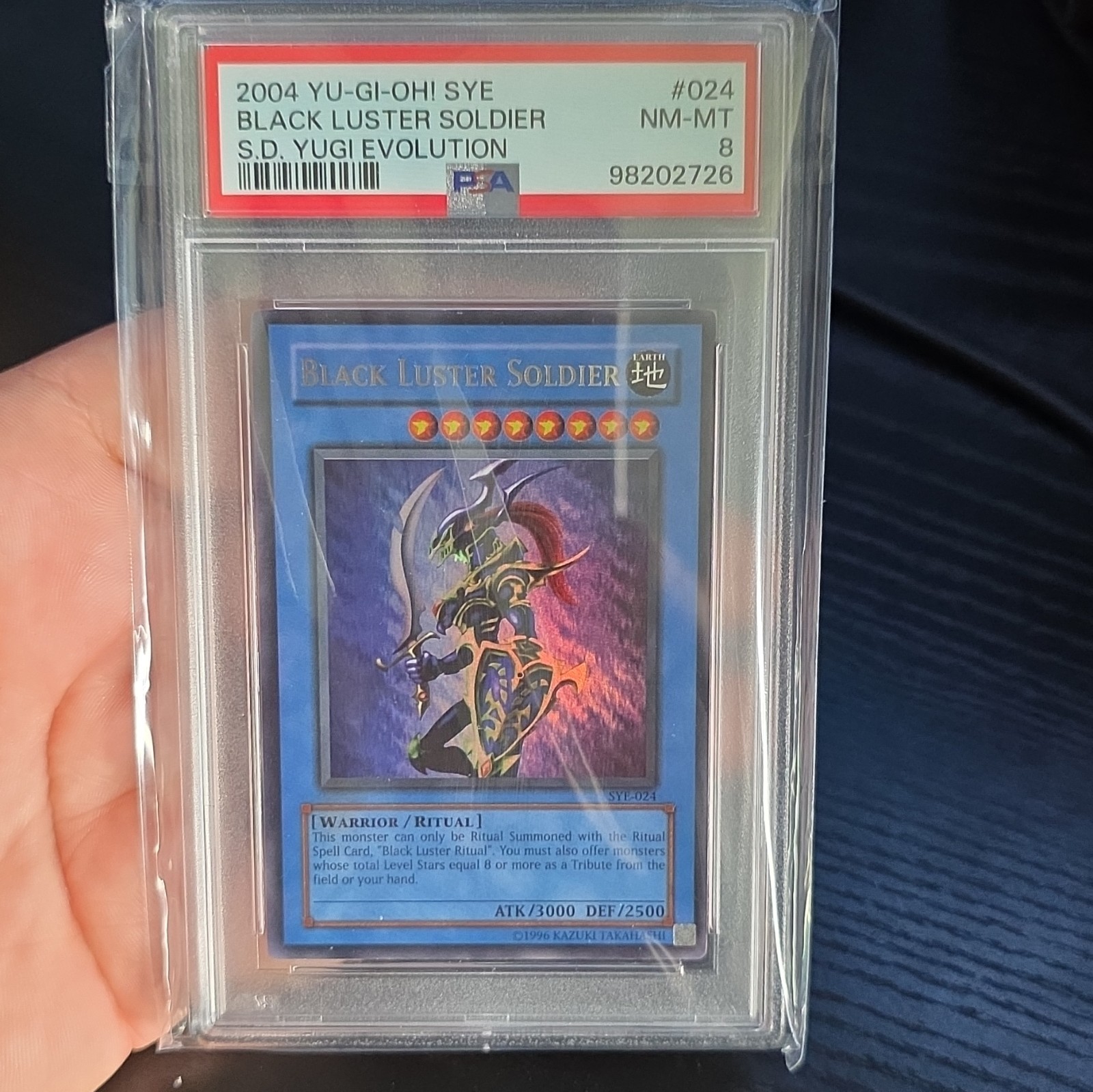 2004 Yu-Gi-Oh 1st Edition SYE-024 Black Luster Soldier PSA 8 2004 Yu-Gi-Oh 1st Edition SYE-024 Black Luster Soldier PSA 8