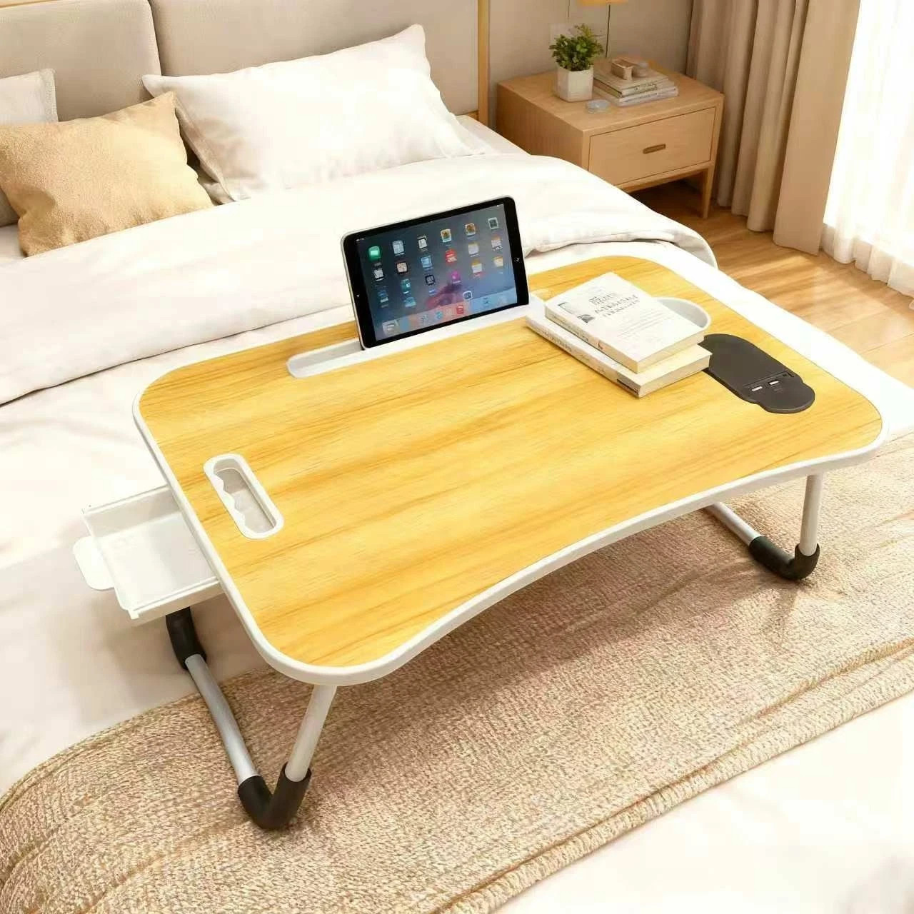 laptop bed table, non-slip folding lap desk, multi-function laptop tray, portabl laptop bed table, non-slip folding lap desk, multi-function laptop tray, portabl