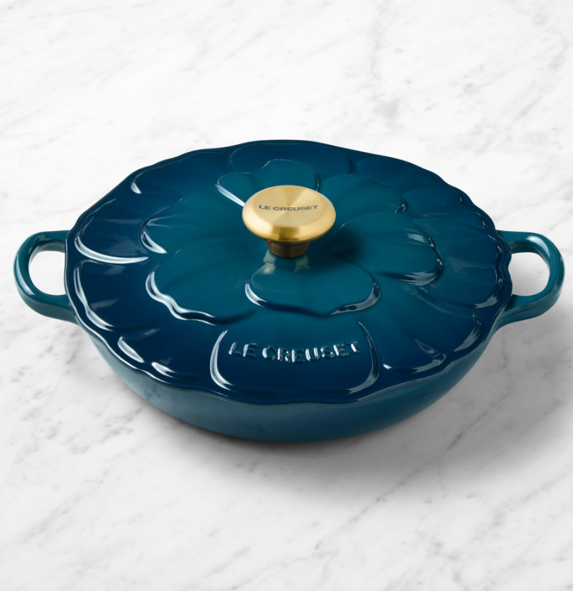 Le Creuset Enameled Cast Iron Petal Braiser, 2.25-Qt / FULL COLOR