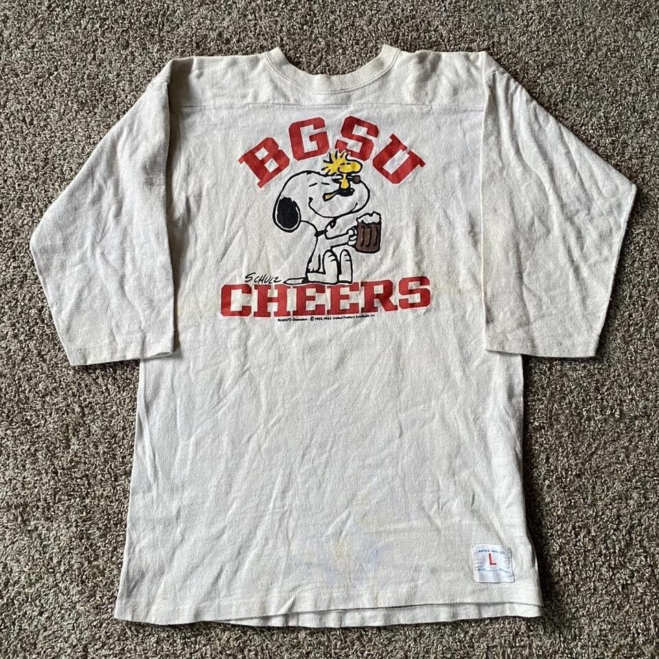 VTG 60s 70s Artex Snoopy Peanuts Cheers Beer Woodstock Graphic TShirt Size L VTG 60s 70s Artex Snoopy Peanuts Cheers Beer Woodstock Graphic TShirt Size L