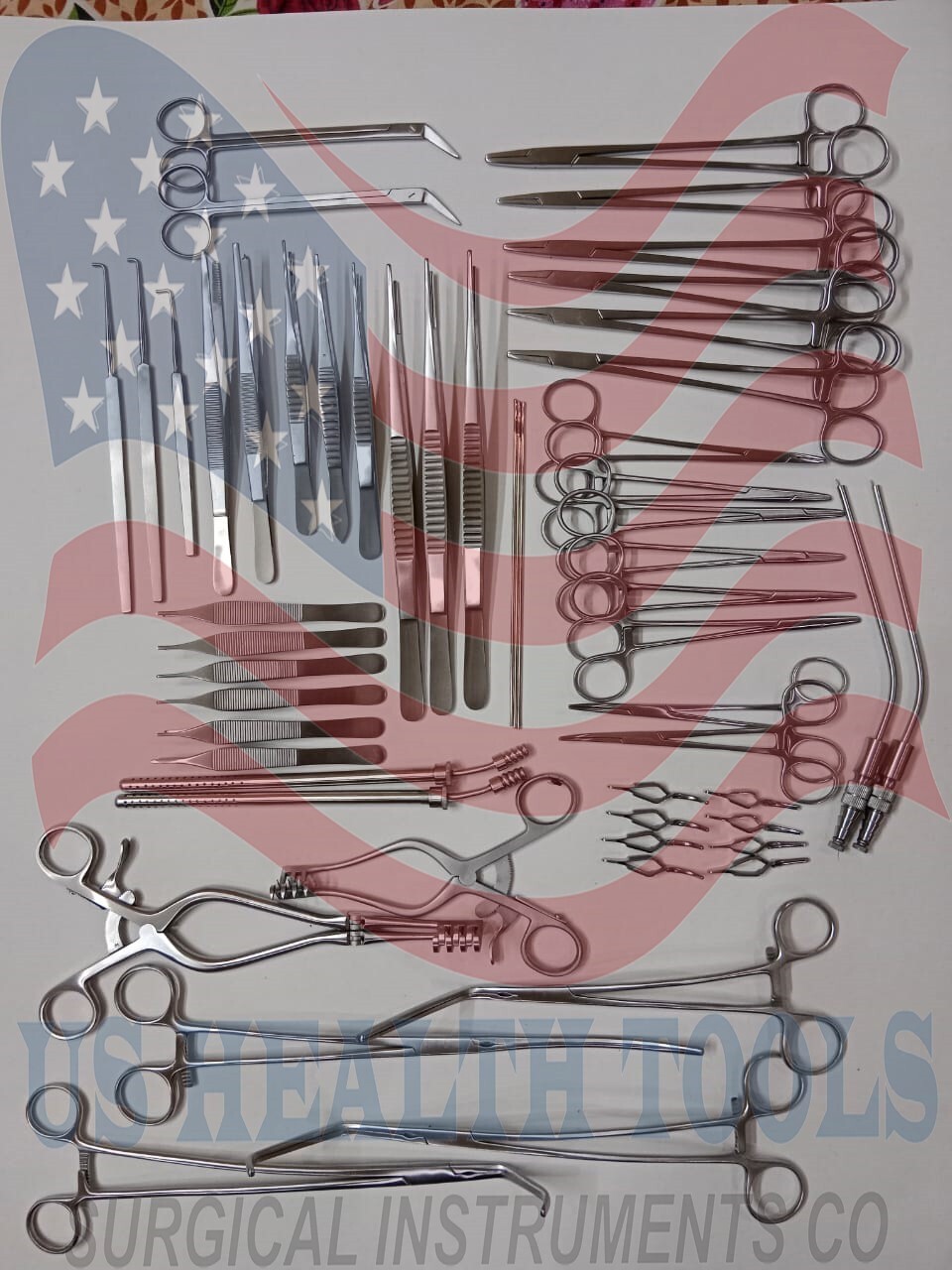 Vascular Surgery Set Surgical Medical Instruments 52 Pieces