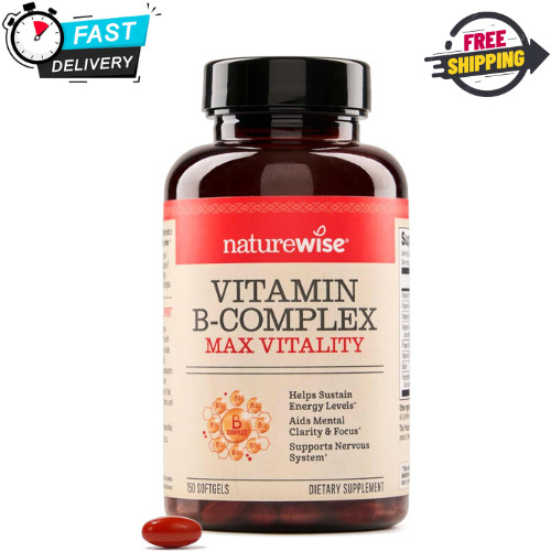 Complejo de Vitamina B para Mujer Y Hombre con Biotin B1 B2 B3 B6 B12 150Softgel Complejo de Vitamina B para Mujer Y Hombre con Biotin B1 B2 B3 B6 B12 150Softgel