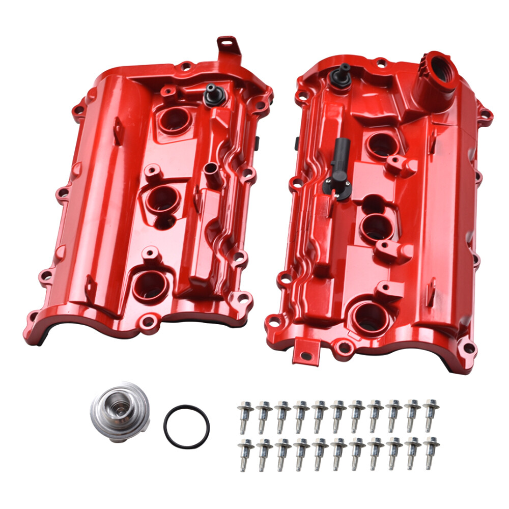 2x Upgrade Aluminum Valve Cover Set For Infiniti G37 2008-13 Nissan 370Z 2009-20