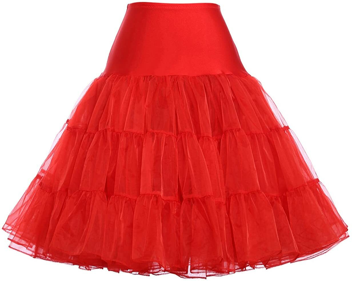 Women's 50s Vintage Petticoat Skirt Underskirt Crinoline Slips Tutu Skirts Dress