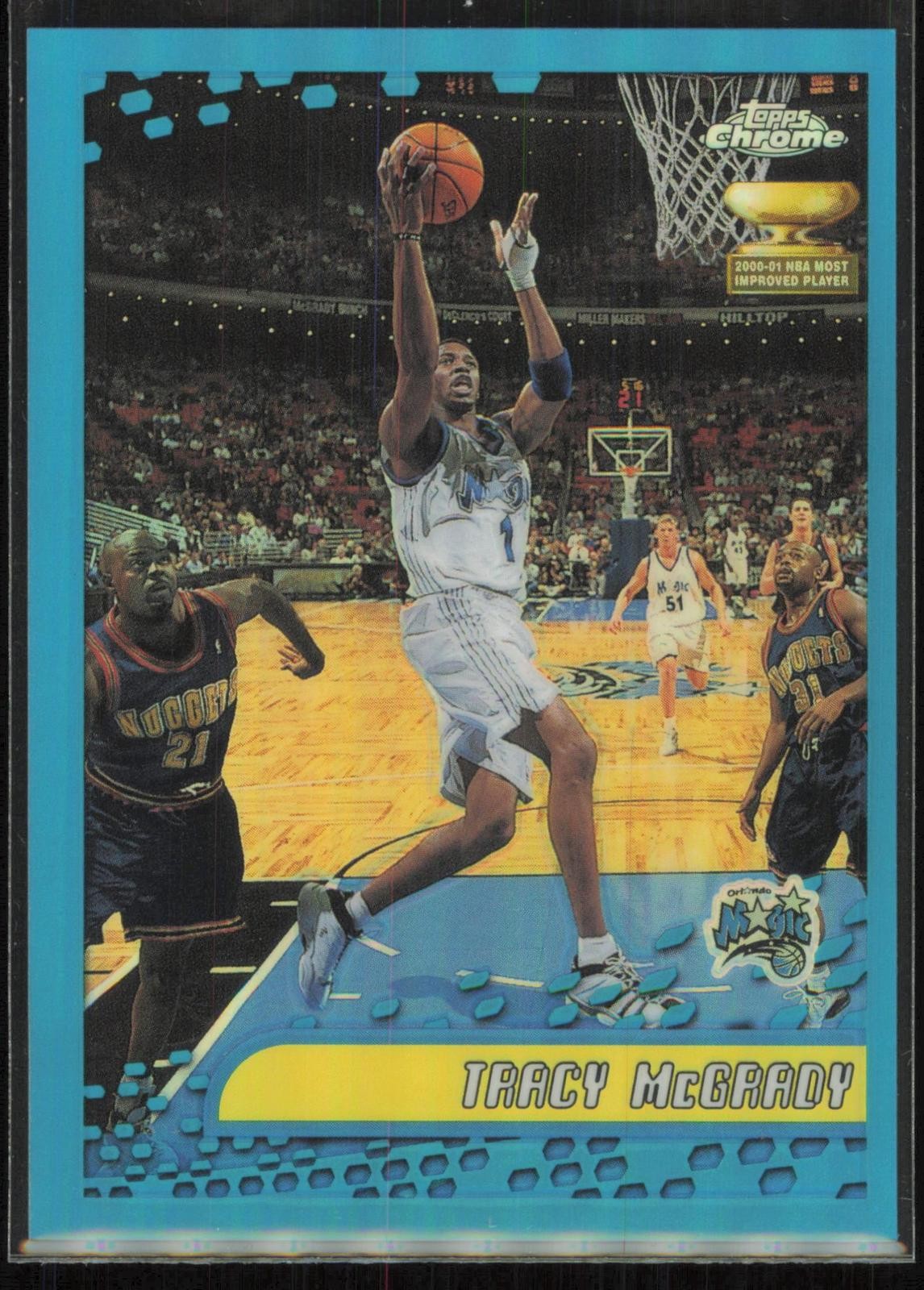 2001-02 Topps Chrome #20 Tracy McGrady Refractor 2001-02 Topps Chrome #20 Tracy McGrady Refractor