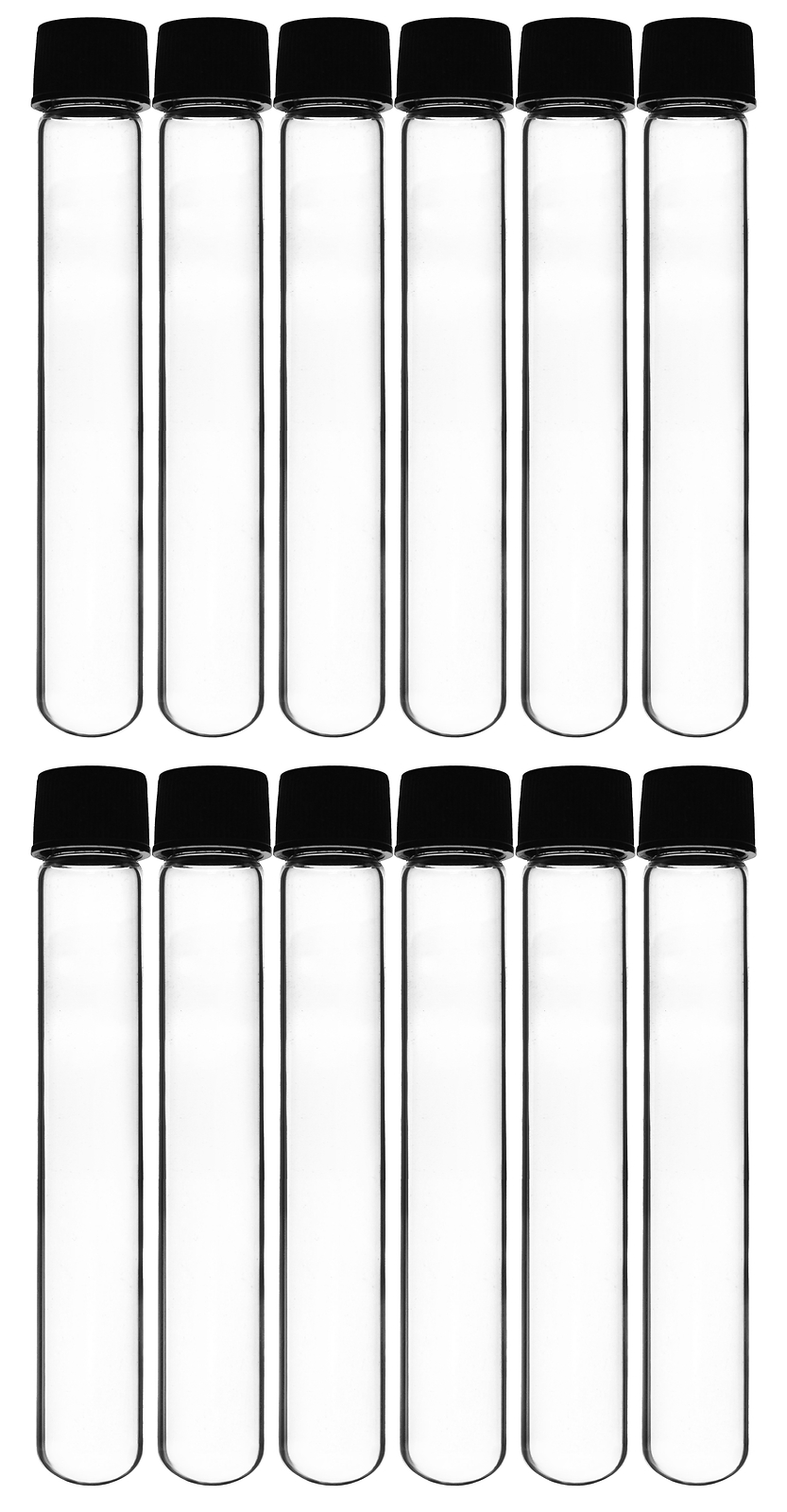 Eisco Labs 50ml Test Tubes with Bakelite Screw Cap, 5.9 Eisco Labs 50ml Test Tubes with Bakelite Screw Cap, 5.9