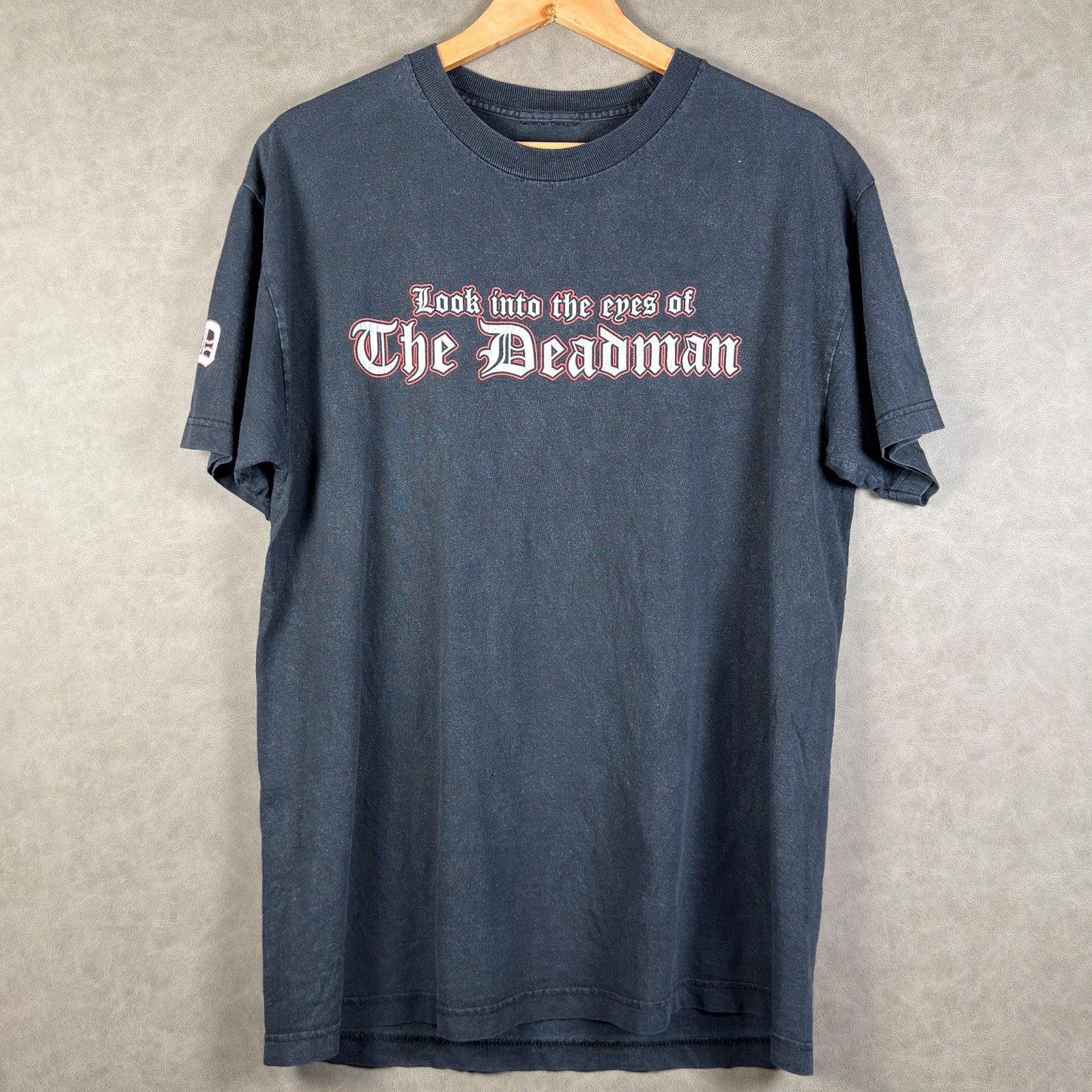 Vintage 2005 WWE Undertaker WrestleMania 21 Deadman T Shirt L Wrestling