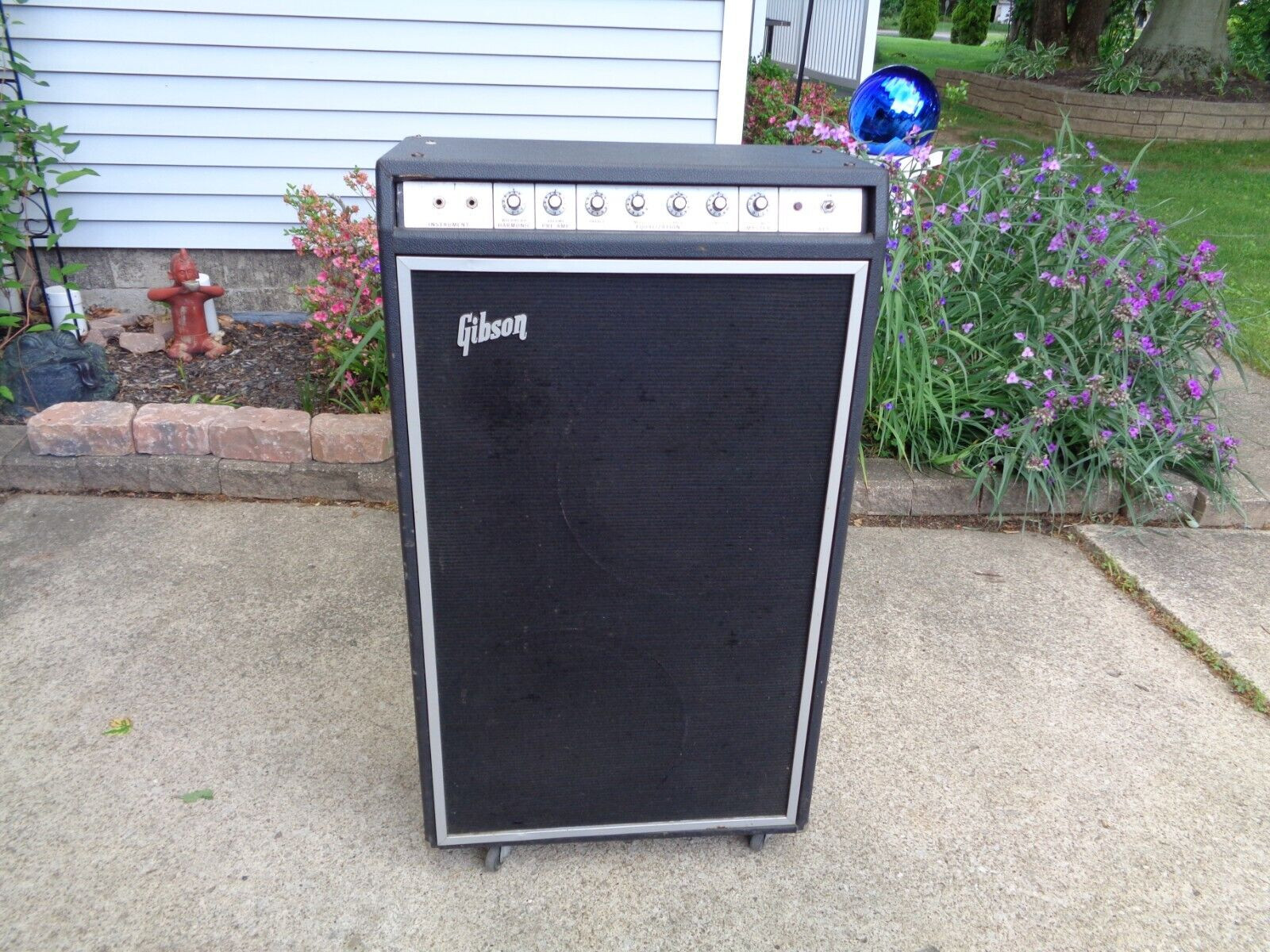 VINTAGE 1970\'S 1972 1973 GIBSON BASS GUITAR SPEAKER AMPLIFIER # G-100B ORIGINAL VINTAGE 1970\'S 1972 1973 GIBSON BASS GUITAR SPEAKER AMPLIFIER # G-100B ORIGINAL