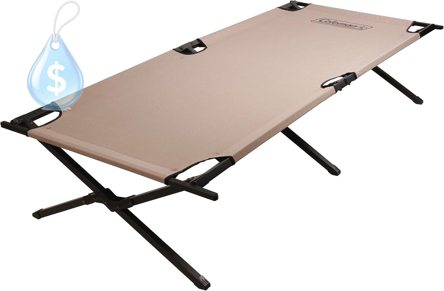 Coleman Trailhead II Large Folding Cot with Easy Setup & Takedown, Supports Adul