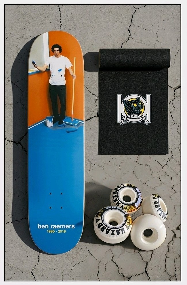 Enjoi Skateboards, Ben Raemers 8.0 x 53mm wheels x Griptape