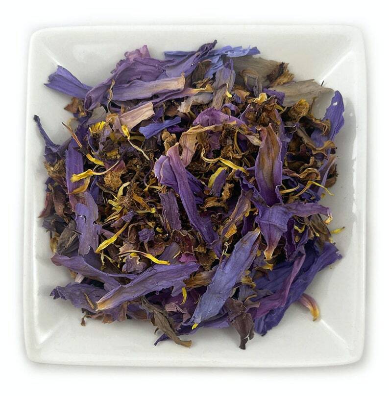 Egyptian Crushed Blue Lotus Nelumbo nucifera Dried Flowers Fresh Harvest USA Egyptian Crushed Blue Lotus Nelumbo nucifera Dried Flowers Fresh Harvest USA