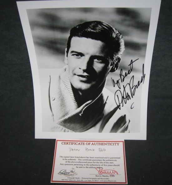 Original Signature PETER BRECK Signed Publicity Photo with COA