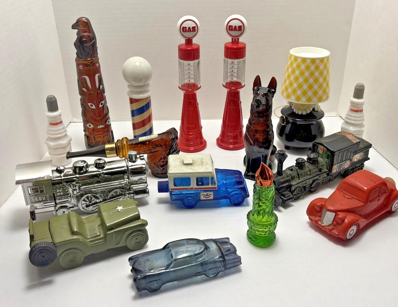 Huge Lot Of 16 Vintage AVON Perfume/Cologne Decanters. Trains Cars Mail + More Huge Lot Of 16 Vintage AVON Perfume/Cologne Decanters. Trains Cars Mail + More