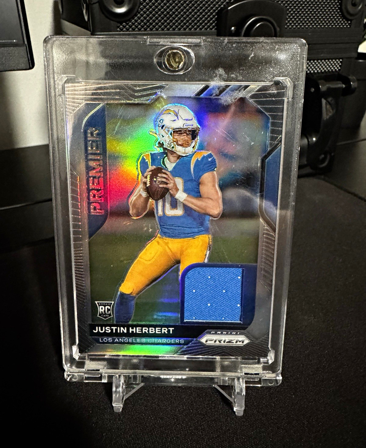 2020 Panini Prizm Justin Herbert Premier Jerseys RC MEM #29 Chargers 2020 Panini Prizm Justin Herbert Premier Jerseys RC MEM #29 Chargers