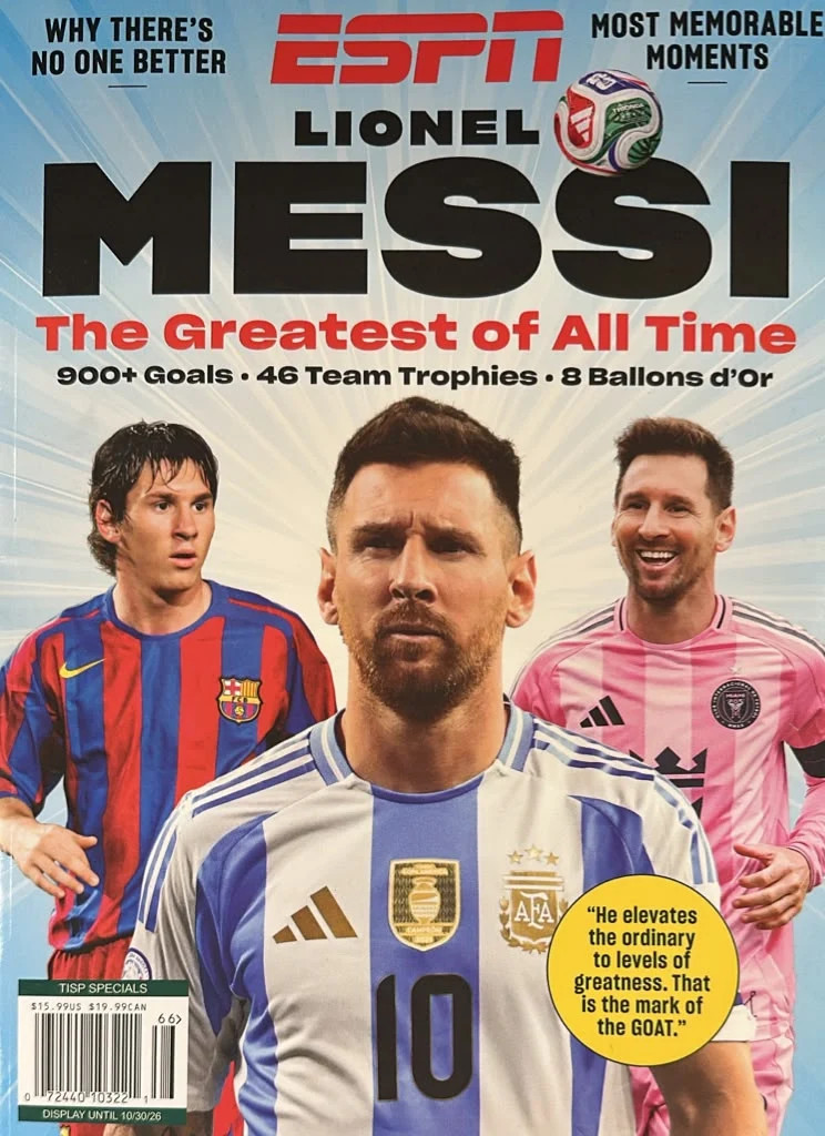 Espn Lionel Messi The Greatest Of All Time Magazine Issue 66