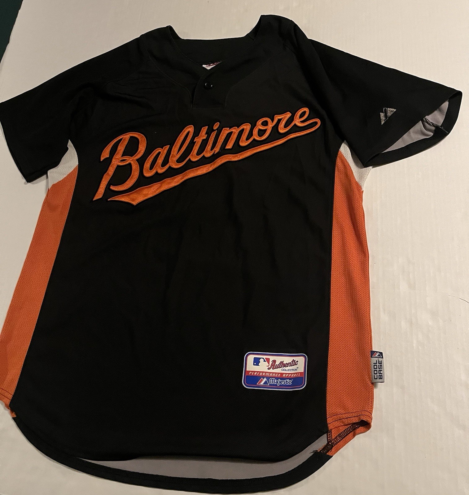 VTG Majestic Baltimore Orioles MLB Batting Practice Jersey LARGE Cool Base Y2K VTG Majestic Baltimore Orioles MLB Batting Practice Jersey LARGE Cool Base Y2K