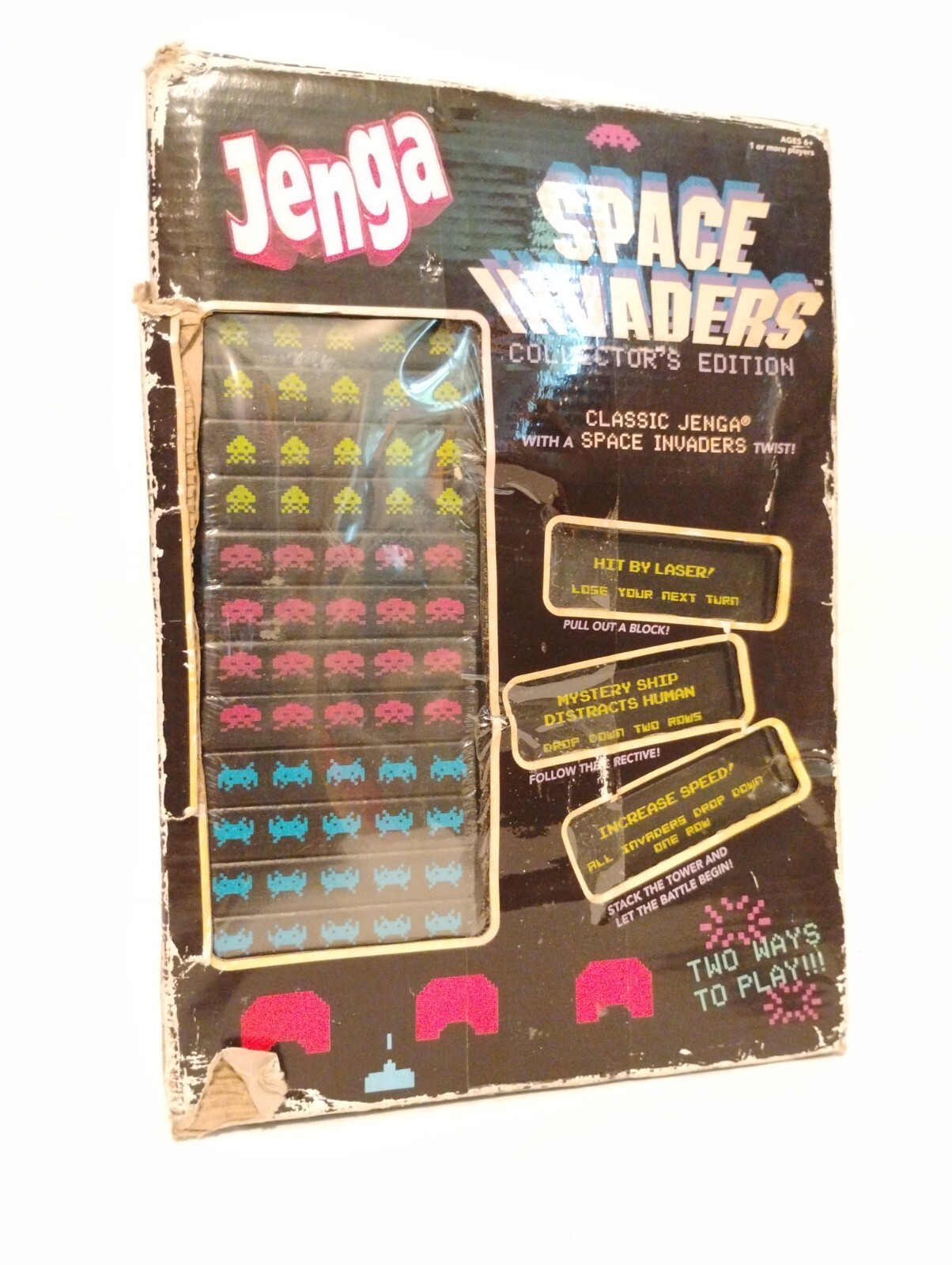 Jenga Space Invaders Collector\'s Edition Game USAopoly 2013 New Open Box Damage Jenga Space Invaders Collector\'s Edition Game USAopoly 2013 New Open Box Damage
