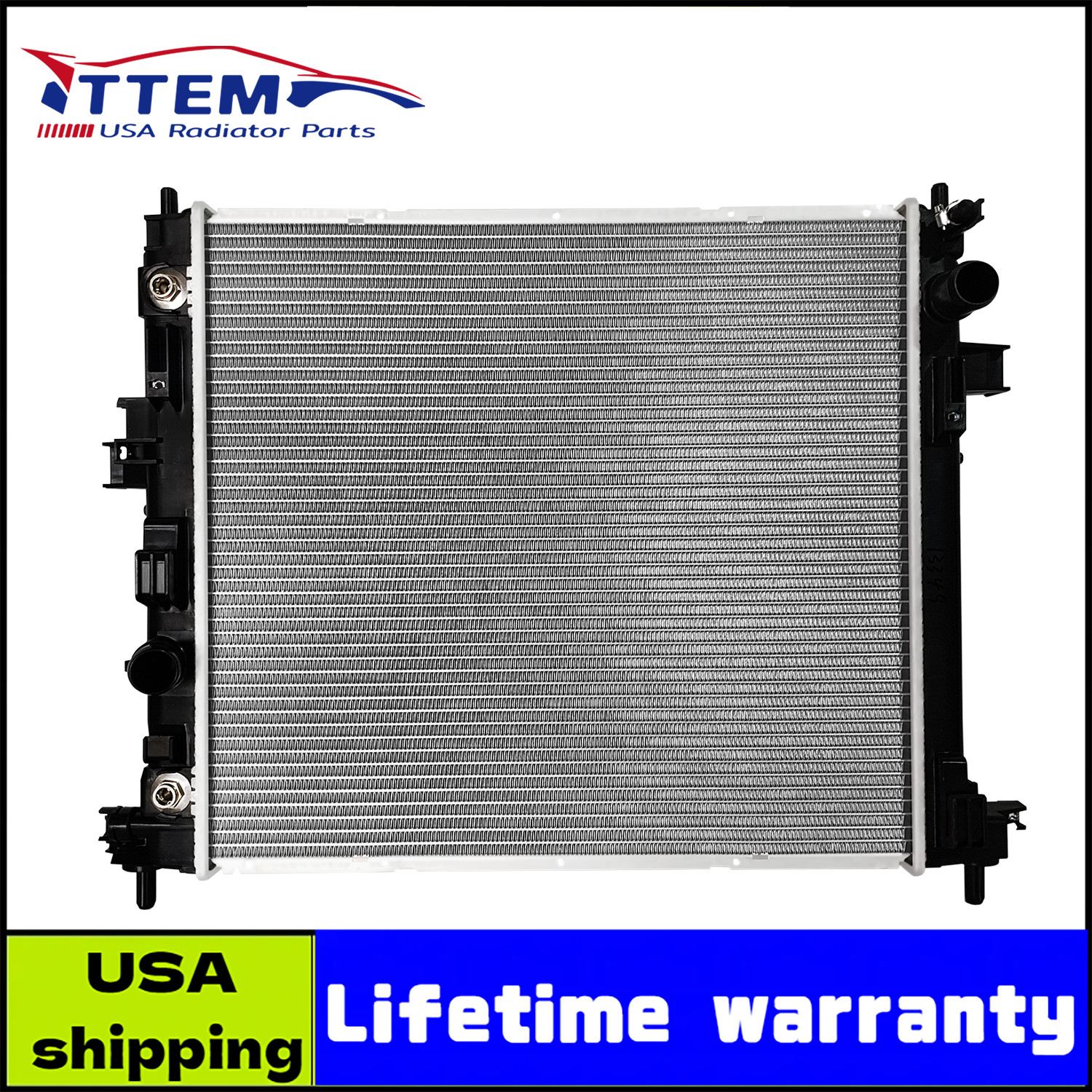 13349 Aluminum Radiator For 2013-2015 2016 Cadillac ATS 2014-2015 CTS 2.0L 3.6L