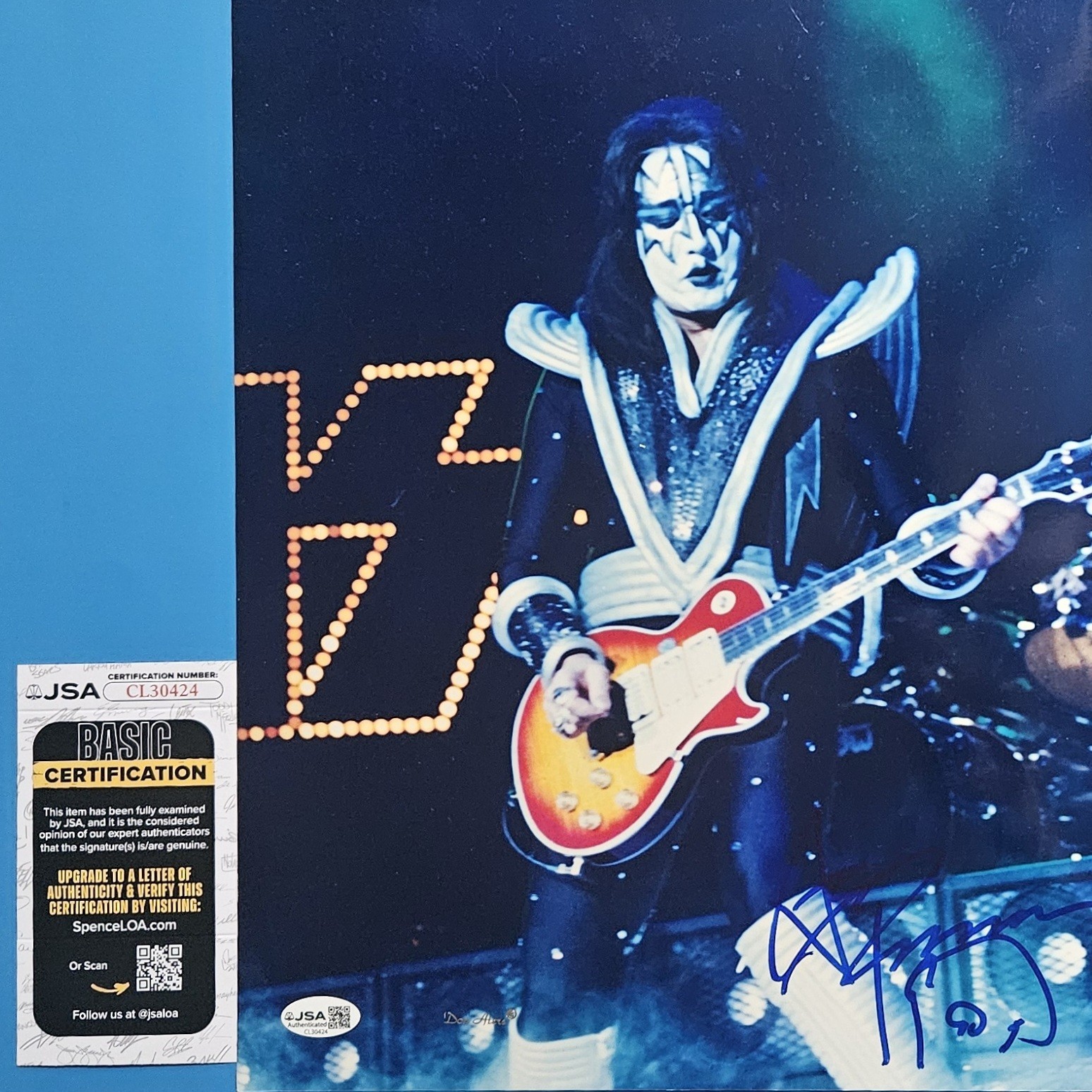 ACE FREHLEY SIGNED AUTOGRAPHED 11\ ACE FREHLEY SIGNED AUTOGRAPHED 11\