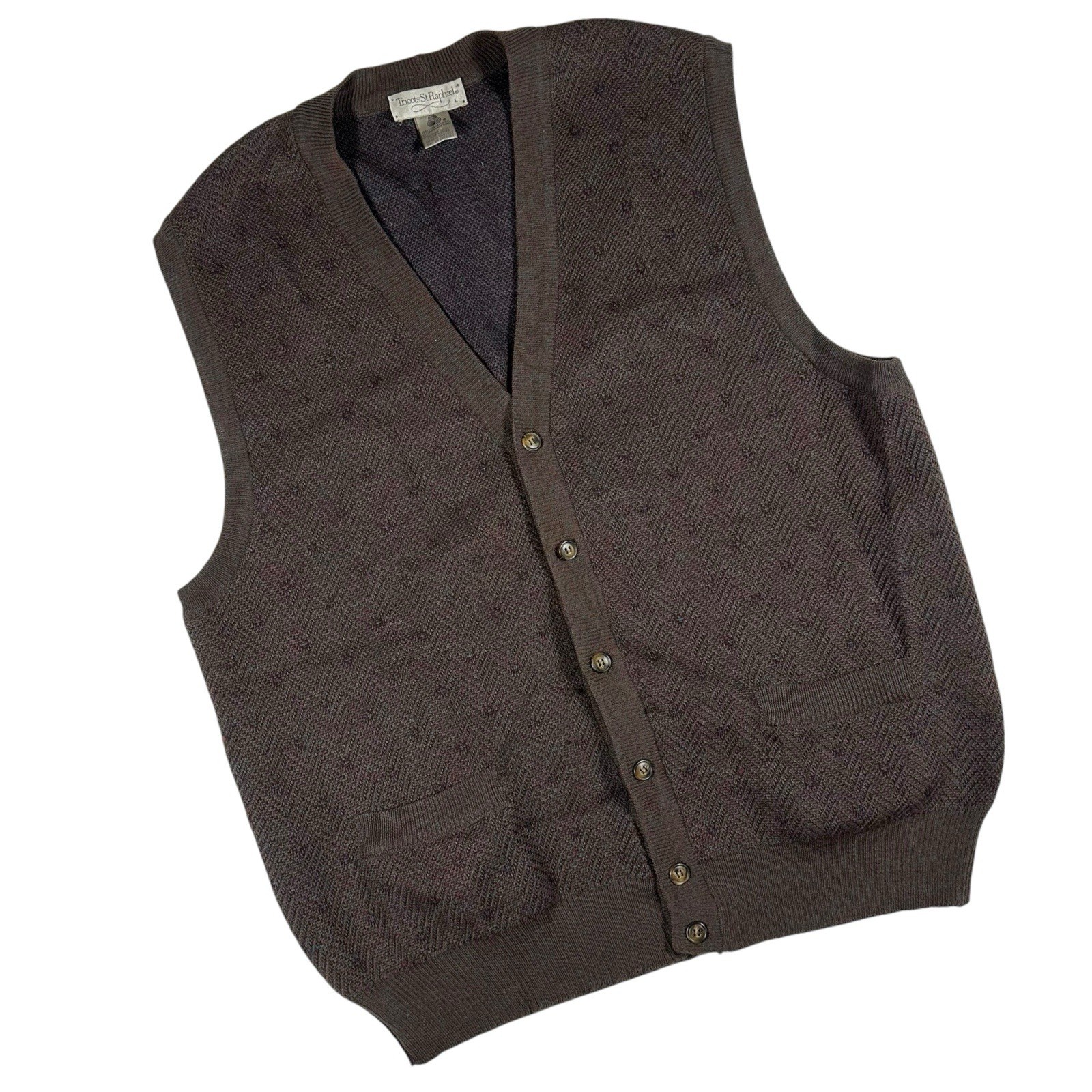 VTG Tricots St Rafael Golf Sweater Cardigan Vest VTG Tricots St Rafael Golf Sweater Cardigan Vest