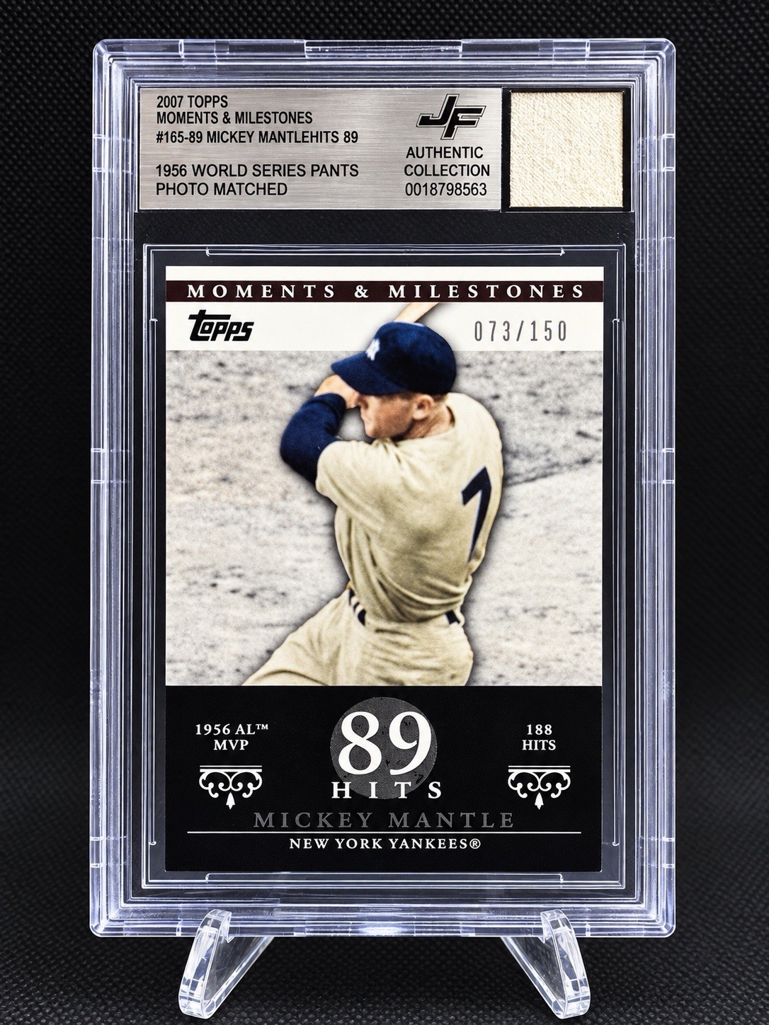 2007 Topps Moments & Milestones - Mickey Mantle 073/150 1961 World Series Pants 2007 Topps Moments & Milestones - Mickey Mantle 073/150 1961 World Series Pants
