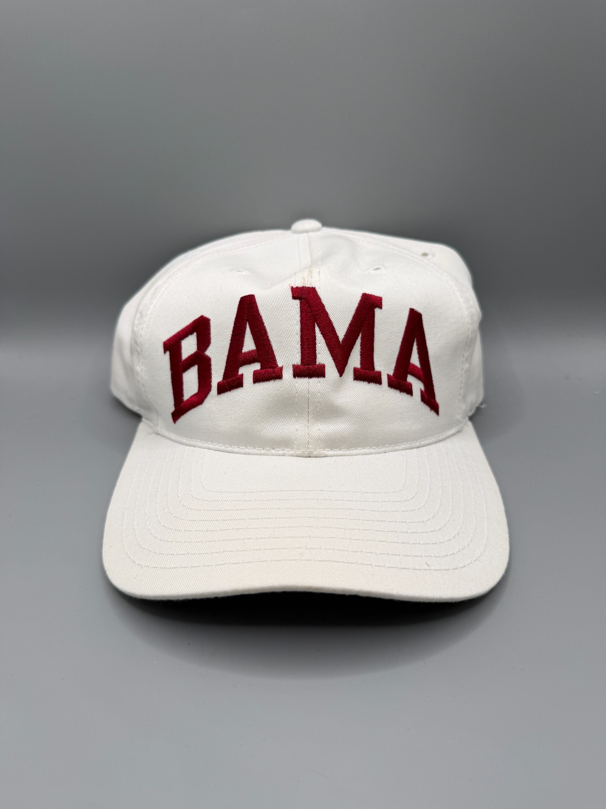 Vintage Alabama Crimson Tide BAMA Top of the World Snapback Hat White Football Vintage Alabama Crimson Tide BAMA Top of the World Snapback Hat White Football