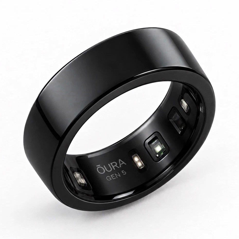 Oura Ring Gen 5 Black Smart Ring – Size 11 Oura Ring Gen 5 Black Smart Ring – Size 11