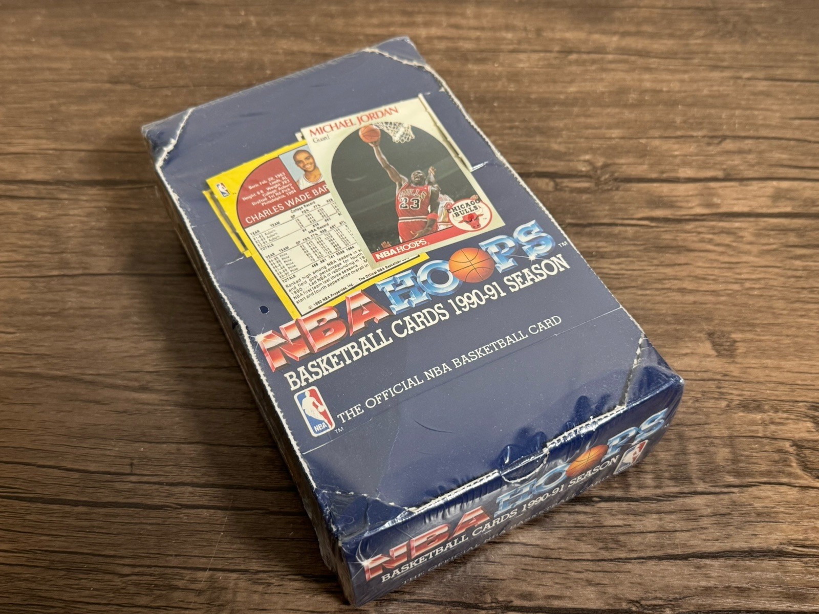 NBA Hoops 1990-91 NBA Basketball Cards Box Vintage Michael Jordan Bulls SEALED