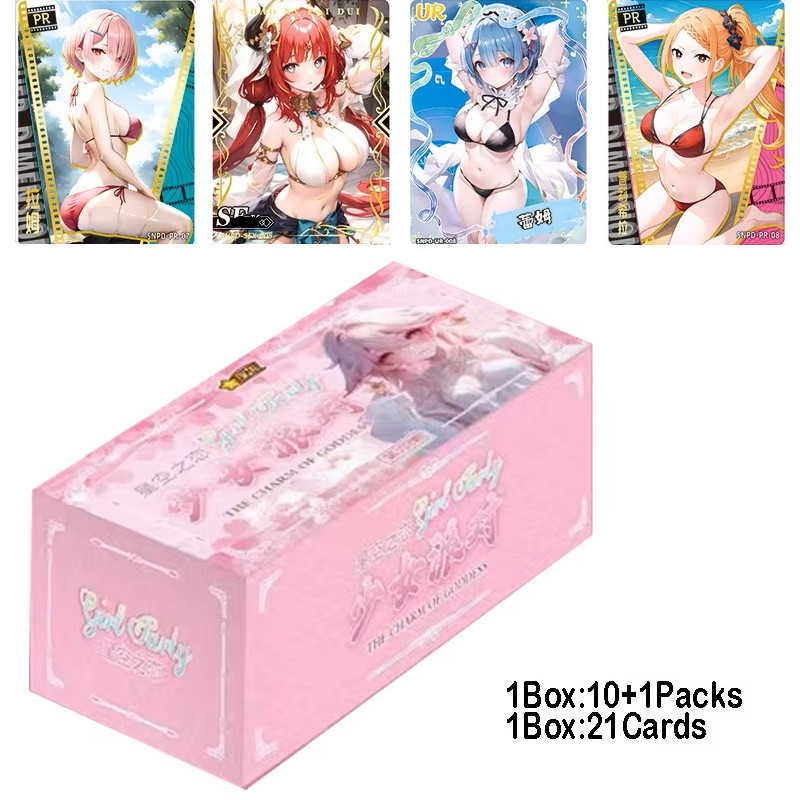 Maiden Girl Party 6 Charm Of Goddess Spicy Waifu Trading Cards Booster Box Anime