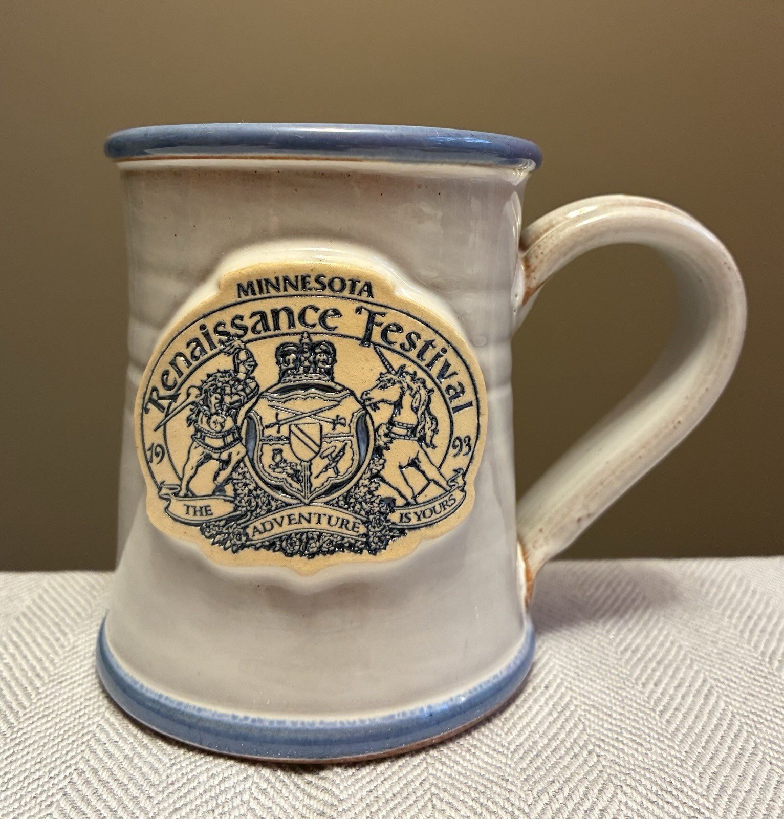 VTG Deneen Pottery Mug Cup 1993 Minnesota Renaissance Festival, Mint
