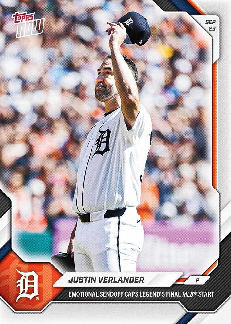 *PRE SALE* Justin Verlander - 2026 MLB Topps NOW® - Card 726