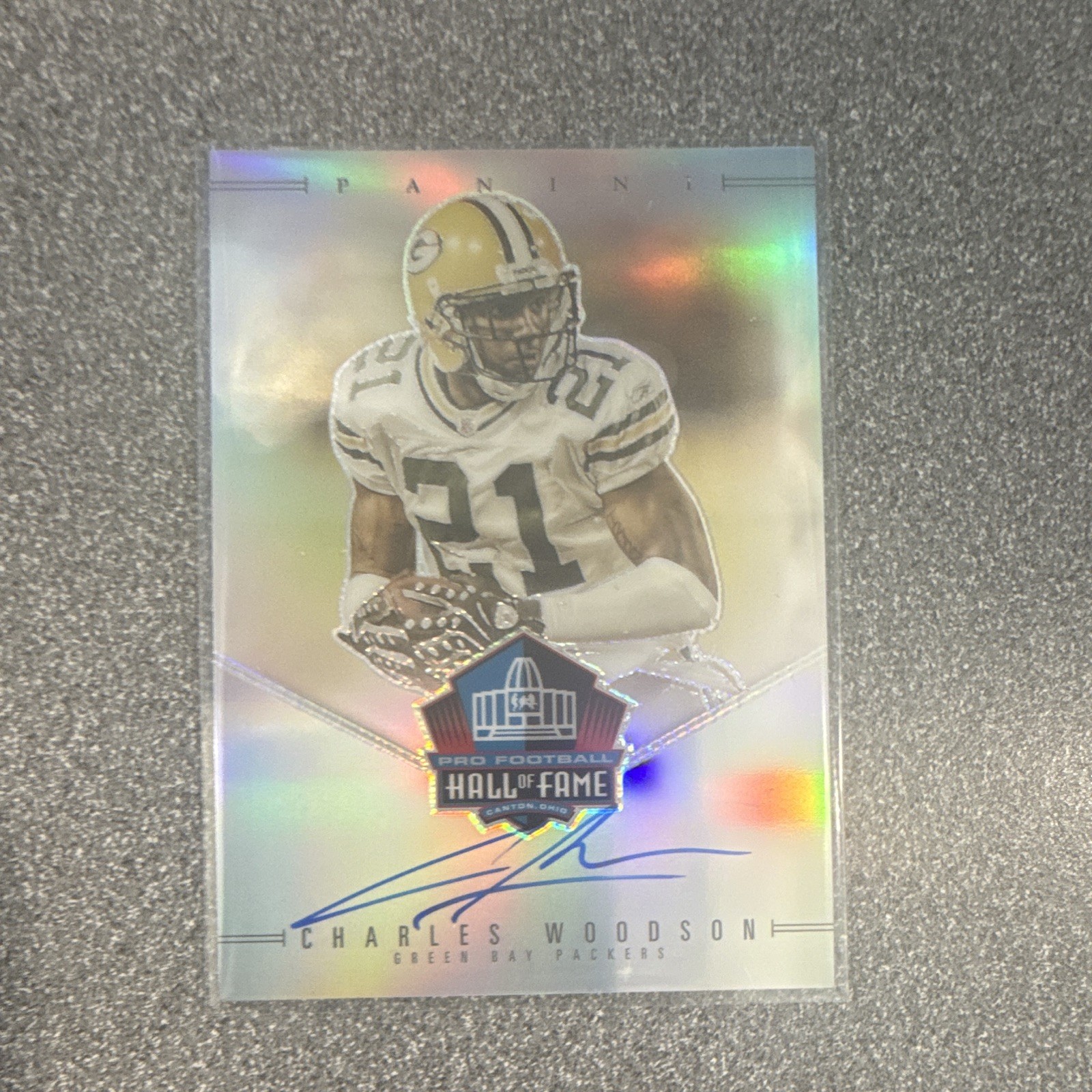 2025 Panini National Treasures -Hall of Fame - Prizm Charles Woodson /50 (AU) 2025 Panini National Treasures -Hall of Fame - Prizm Charles Woodson /50 (AU)