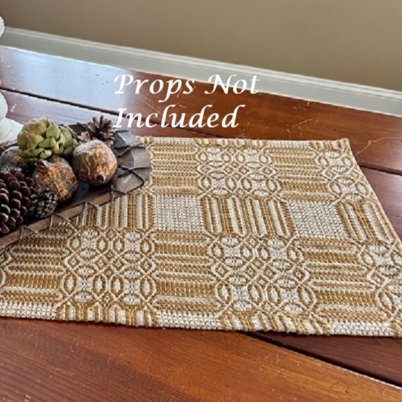 New PRIMITIVE Table SQUARE MUSTARD CREAM WINDHAM 52\