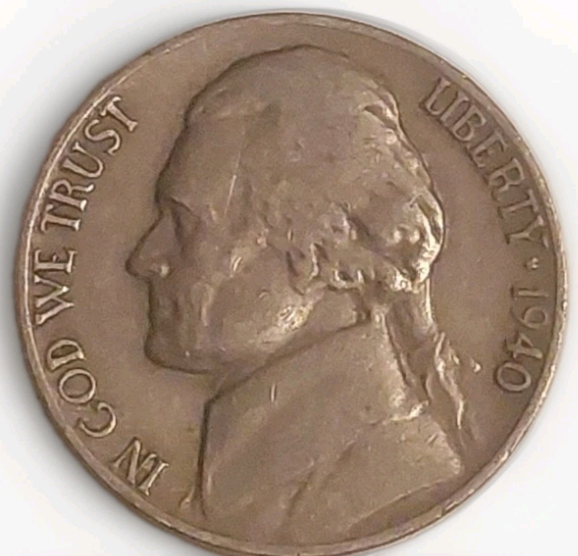 1940-D US Jefferson Five Cent Very Fine Circulated Coin Free Post Tracking 1940-D US Jefferson Five Cent Very Fine Circulated Coin Free Post Tracking