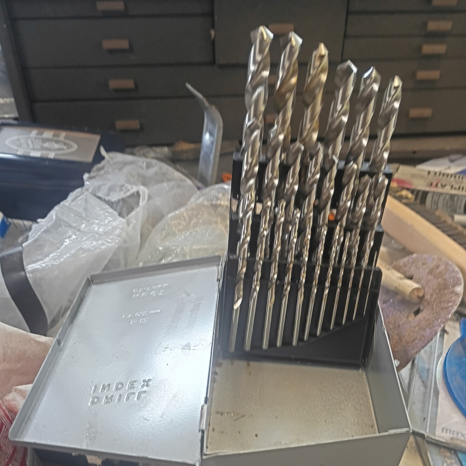 HUOT METRIC 1mm to 13mm by 0.5mm slightly used drill bit set complete see photo HUOT METRIC 1mm to 13mm by 0.5mm slightly used drill bit set complete see photo