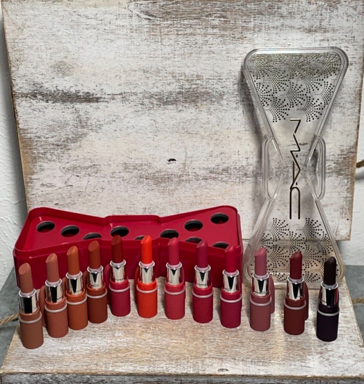 Mac Cosmetics Celebrate In Colour Powder Kiss Lip Vault x 12 HOLIDAY COLLECTION