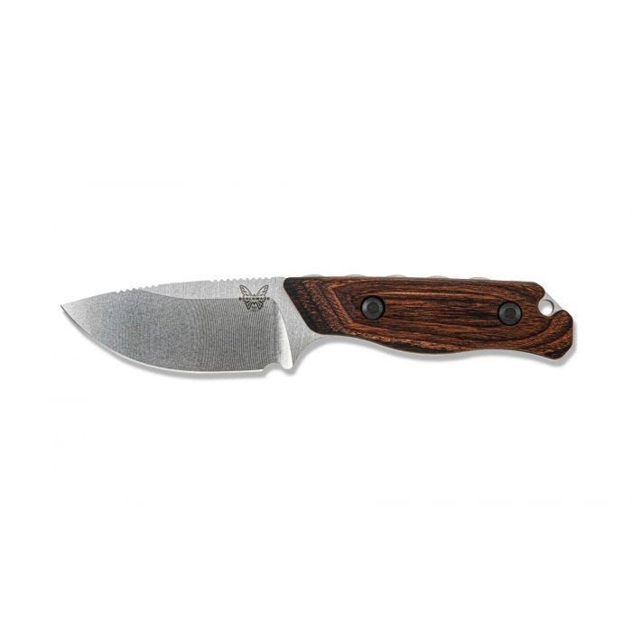 Benchmade Hidden Canyon Hunter Knife S30V Drop Point Wood Handle 15017 NEW