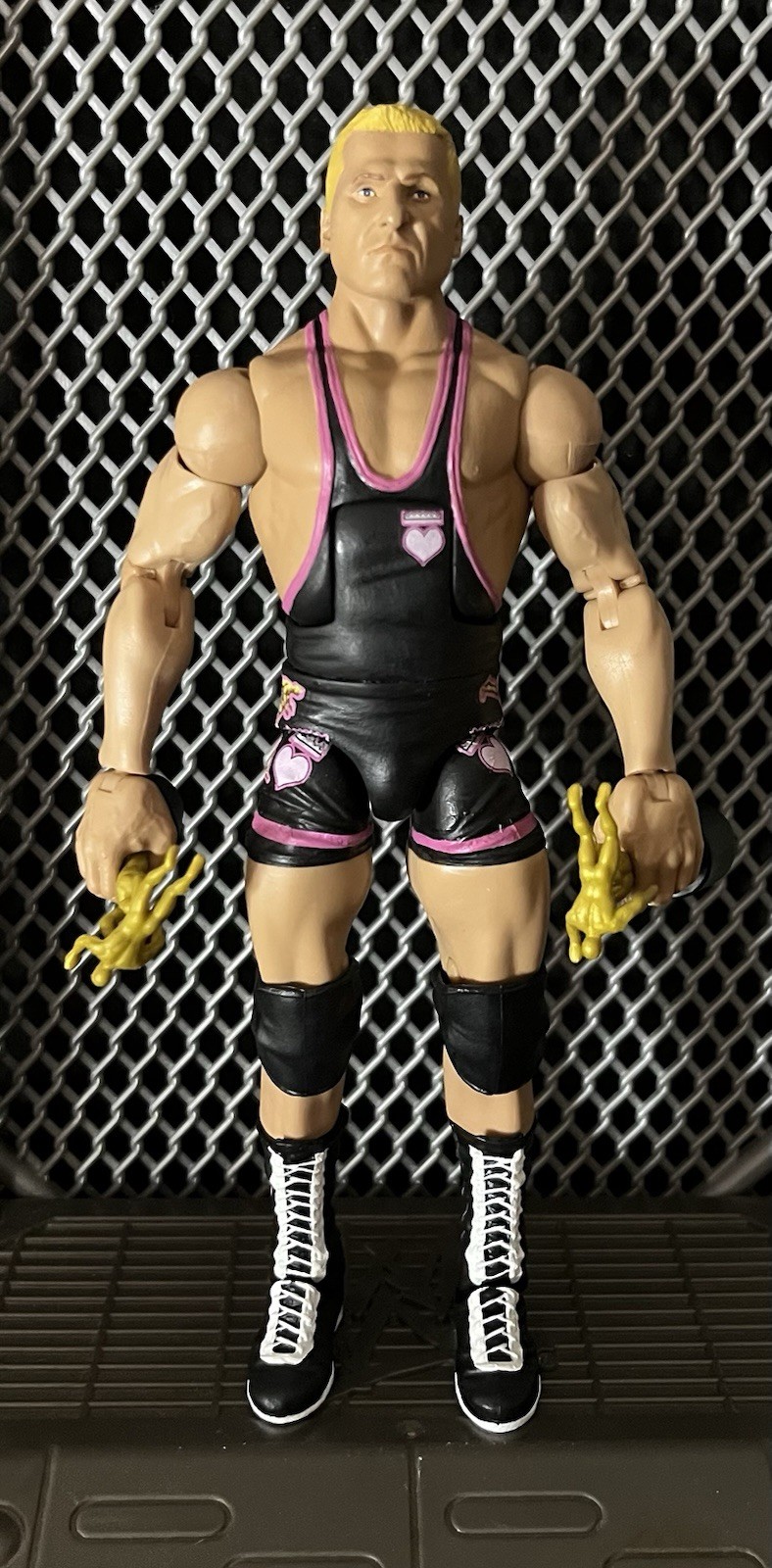 Owen Hart Elite Custom Wrestling Figure Mattel WWF WWE Stampede Aew Owen Hart Elite Custom Wrestling Figure Mattel WWF WWE Stampede Aew