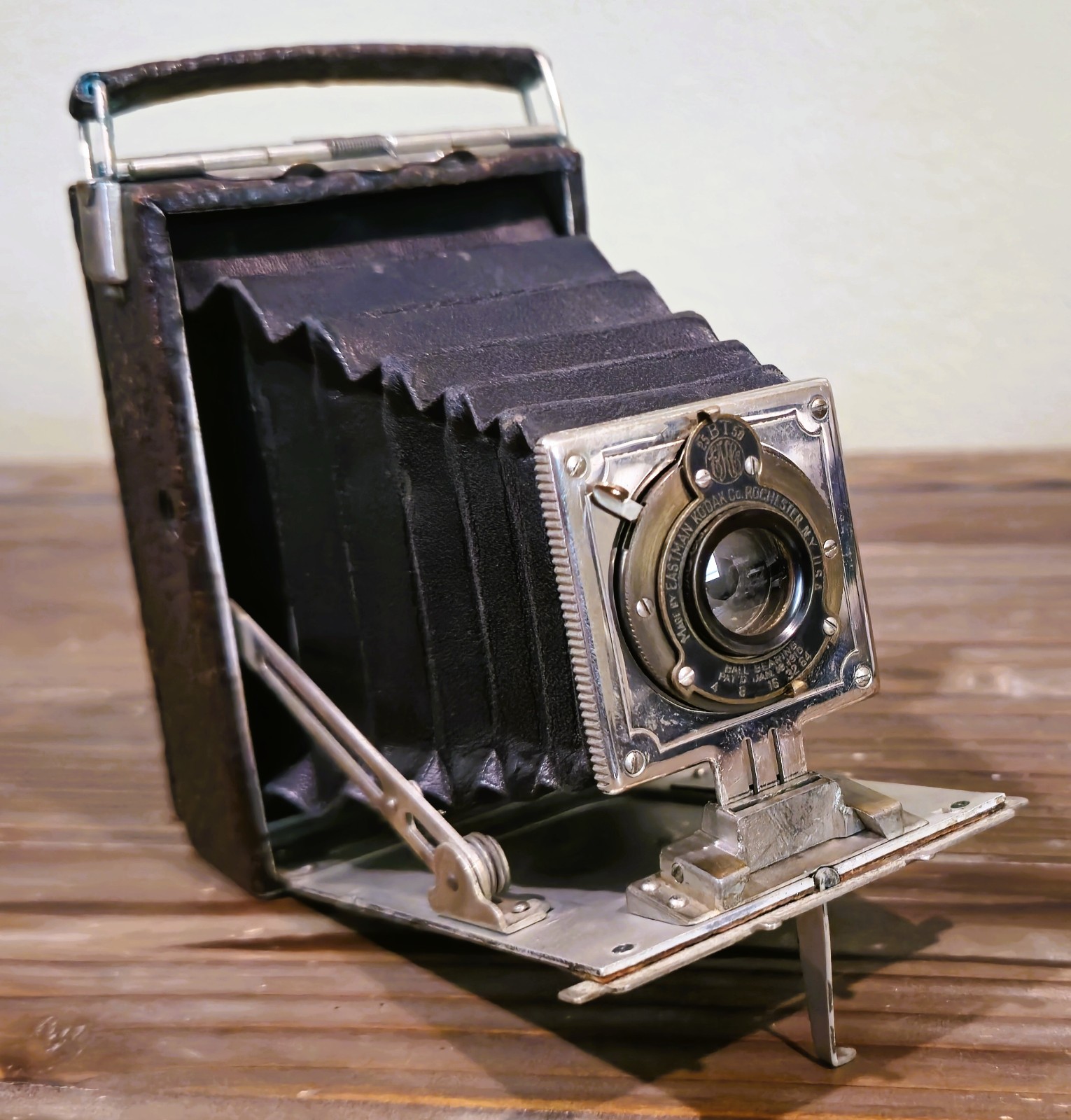 Beautiful Antique Kodak Premoette Jr. Folding Camera (1913) Black Bellows Beautiful Antique Kodak Premoette Jr. Folding Camera (1913) Black Bellows