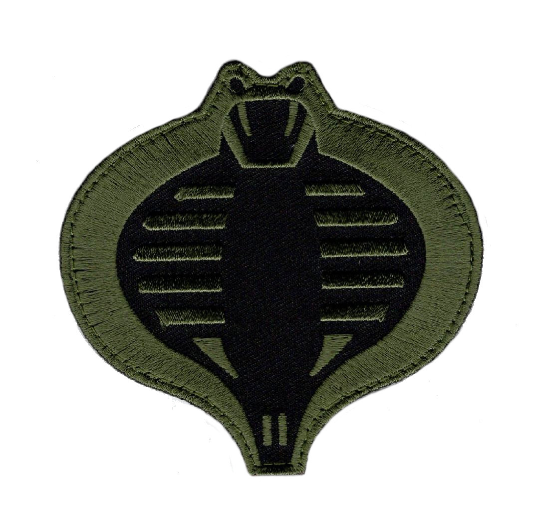 COBRA GI JOE USA ARMY FOREST GRN HOOK PATCH (COB1)