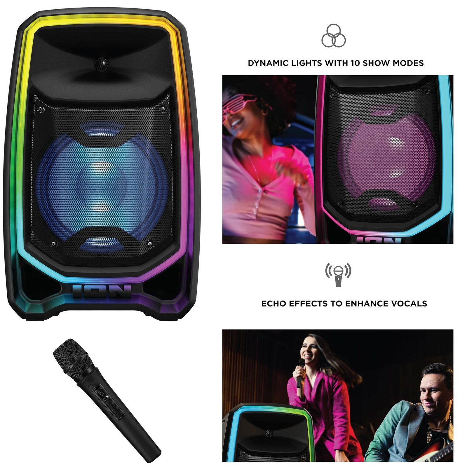 ION Total PA Freedom High-Power Speaker System with Wireless Microphone 650-Watt