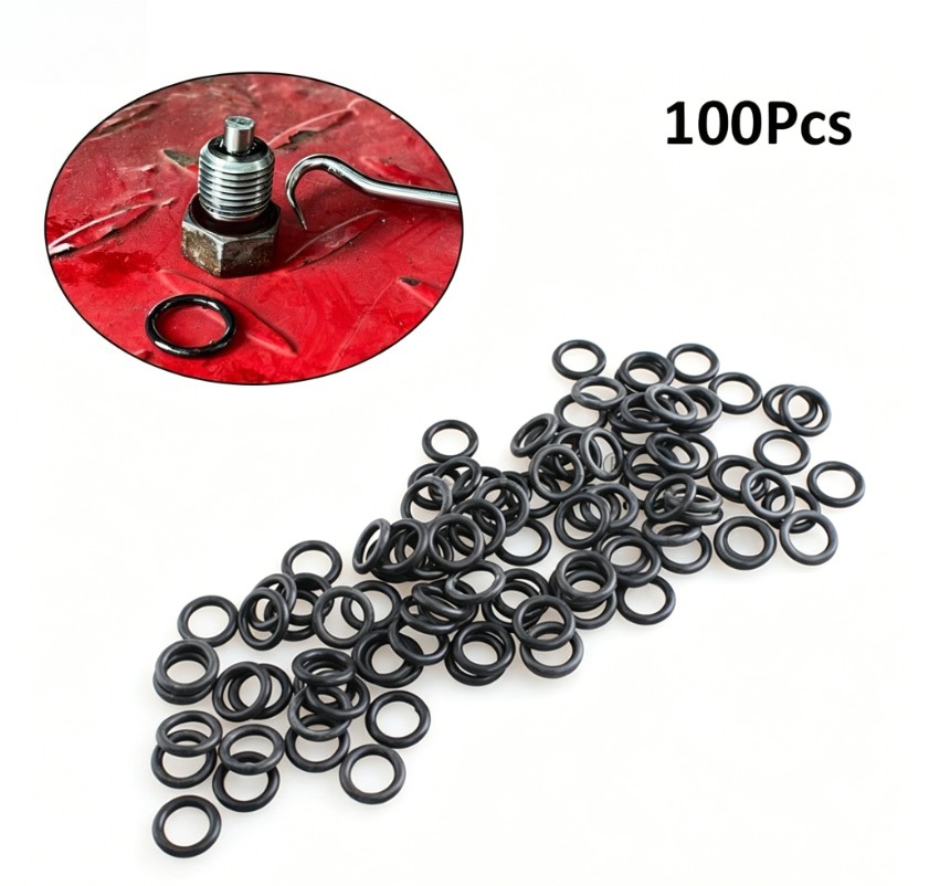 100Pcs Oil Drain Plug O-Ring Rubber Gasket O Ring Fit for Harley Davidson #11105 100Pcs Oil Drain Plug O-Ring Rubber Gasket O Ring Fit for Harley Davidson #11105