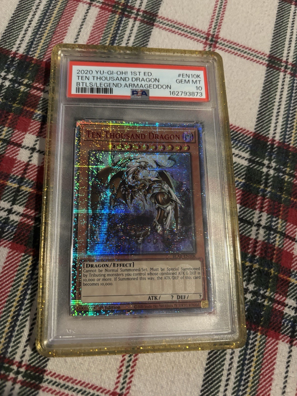 Yu-Gi-Oh Ten Thousand Dragon BLAR-EN10K Starlight Rare 1st Edition 2020 PSA 10