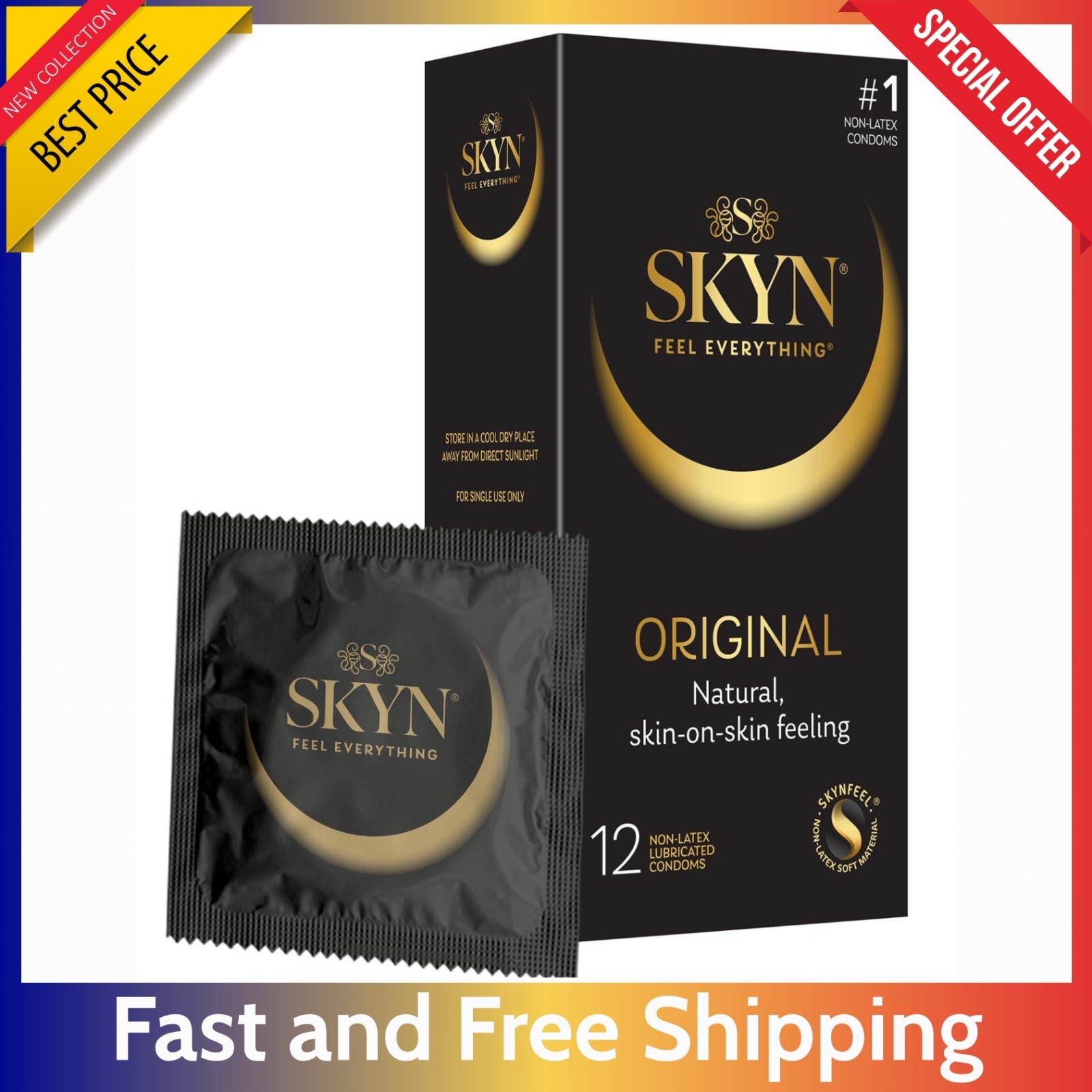 SKYN Original Polyisoprene Condoms 12 Count - Non Latex & Lubricated Protection. SKYN Original Polyisoprene Condoms 12 Count - Non Latex & Lubricated Protection.