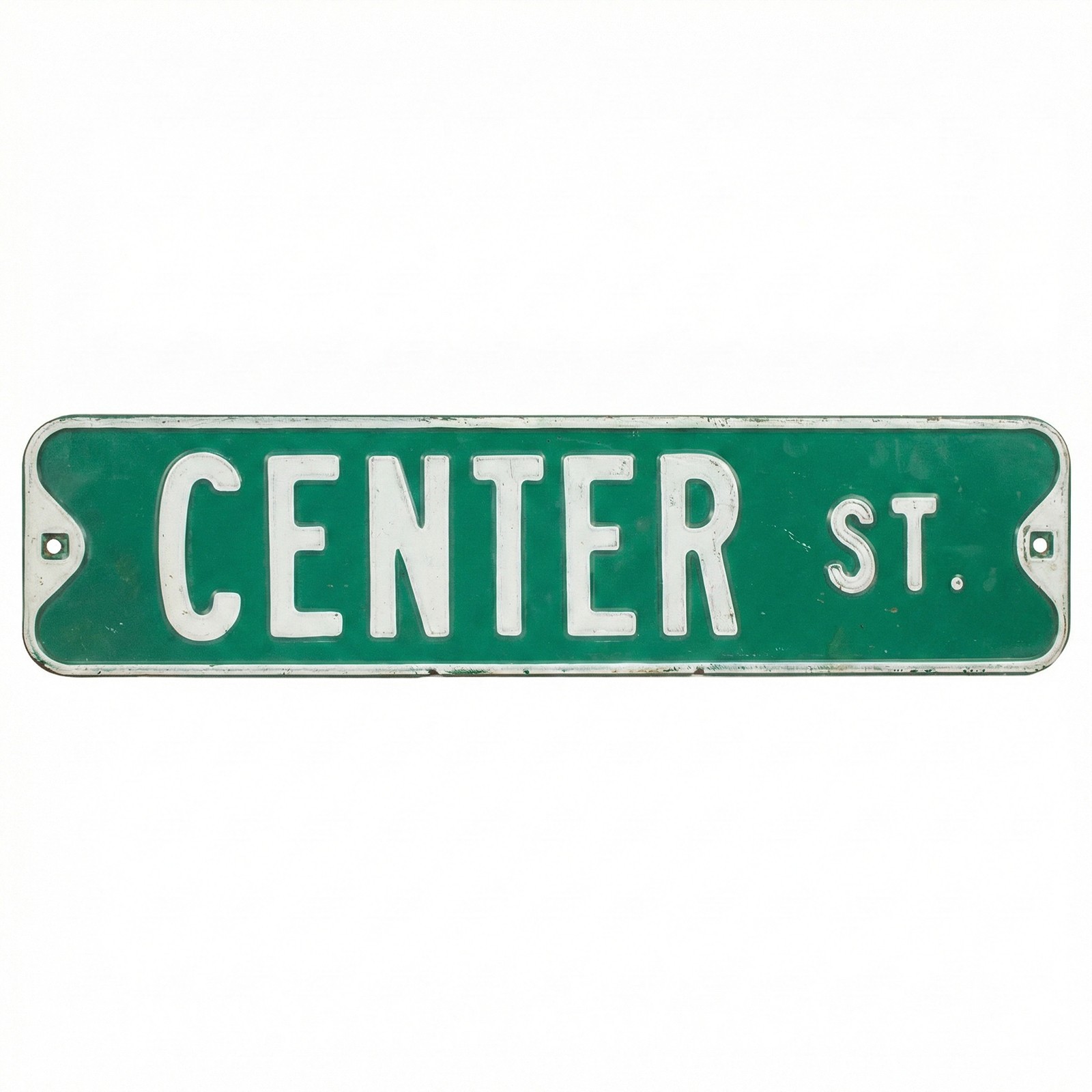 Authentic Road Sign CENTER ST Real Street Vintage Retired Sign Antique Authentic Road Sign CENTER ST Real Street Vintage Retired Sign Antique