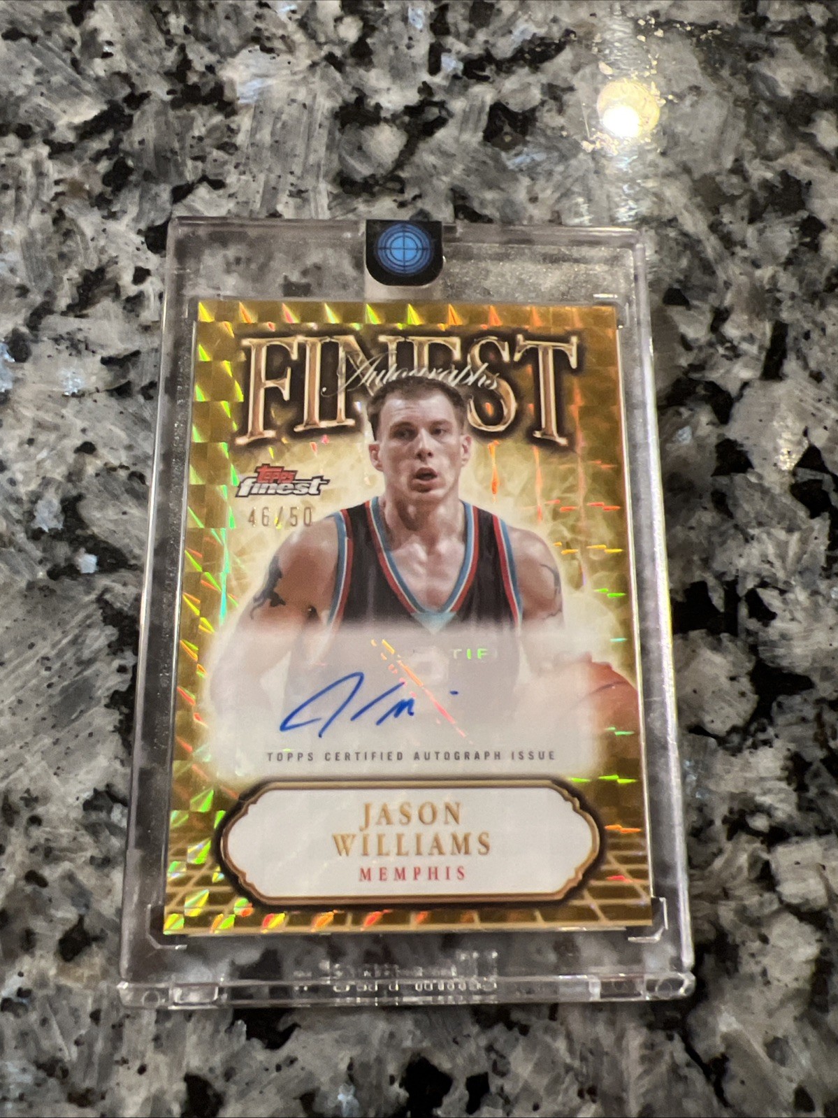 Topps 2024-25 Finest Jason Williams Finest Autographs FA-JW Auto 26/50 Topps 2024-25 Finest Jason Williams Finest Autographs FA-JW Auto 26/50